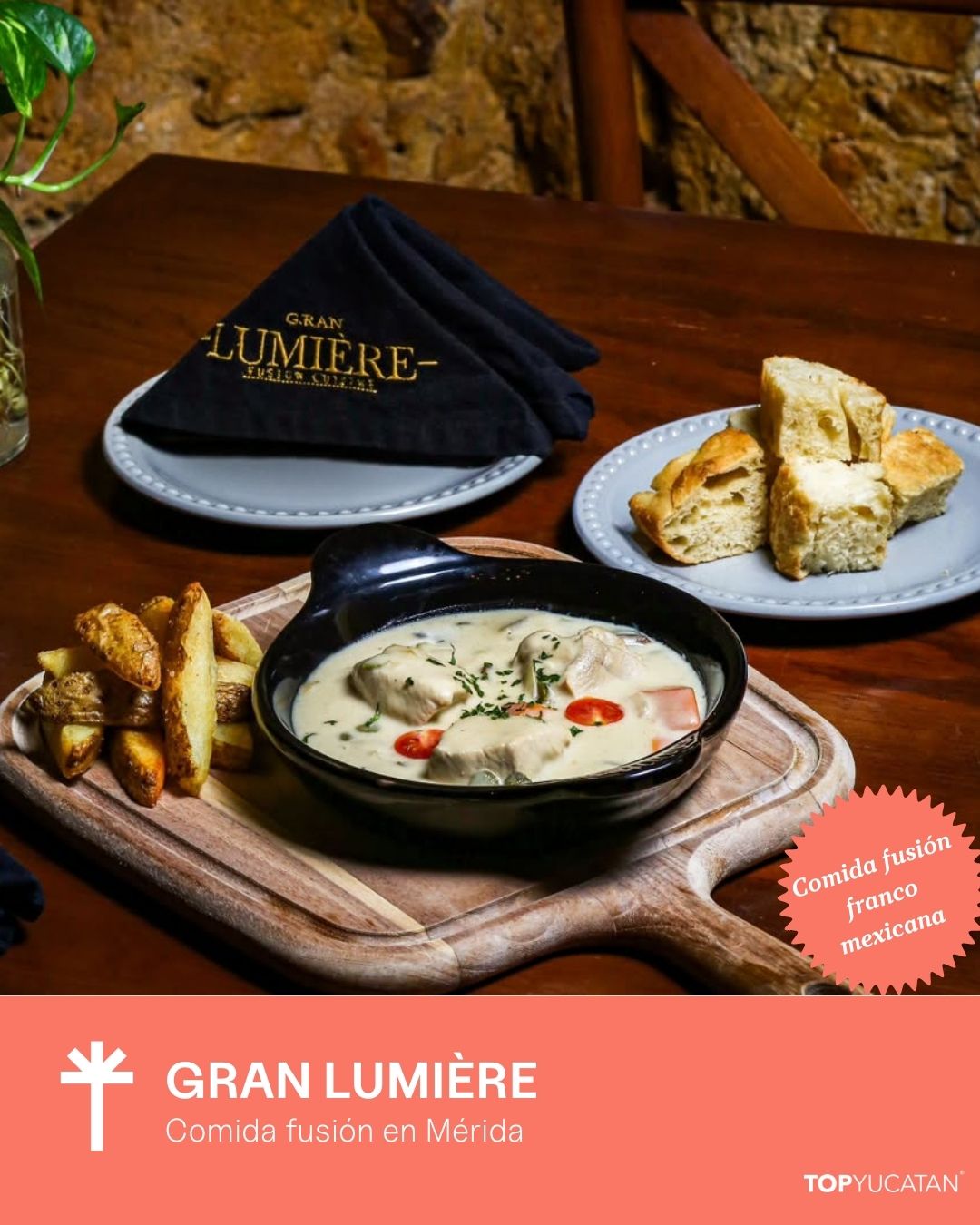 Comida fusión franco mexicana