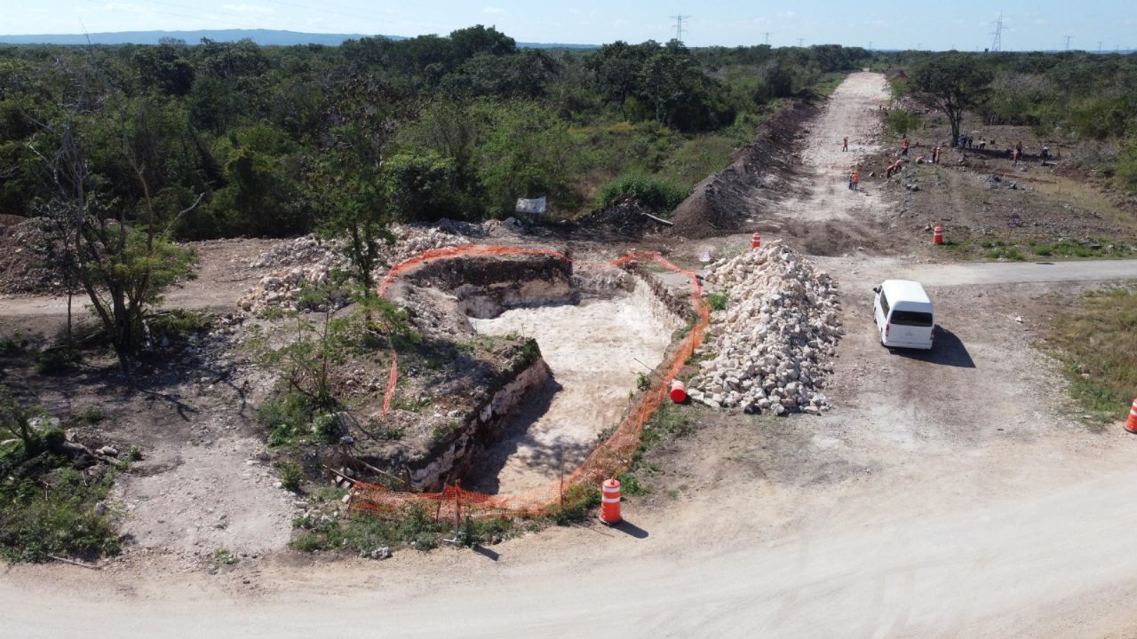 hallazgo arqueológico en ruta del tren maya