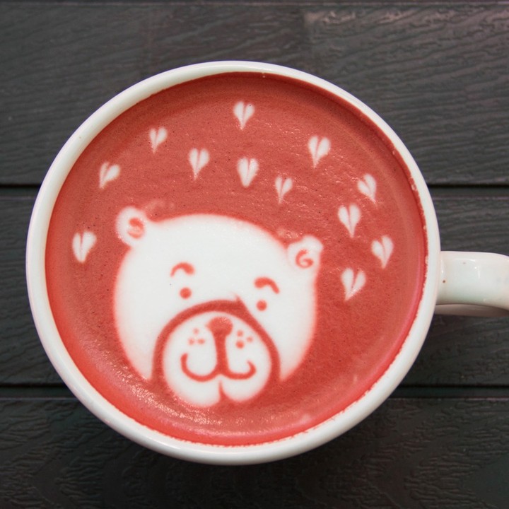 Red Velvet Latte en Marago Coffee en merida