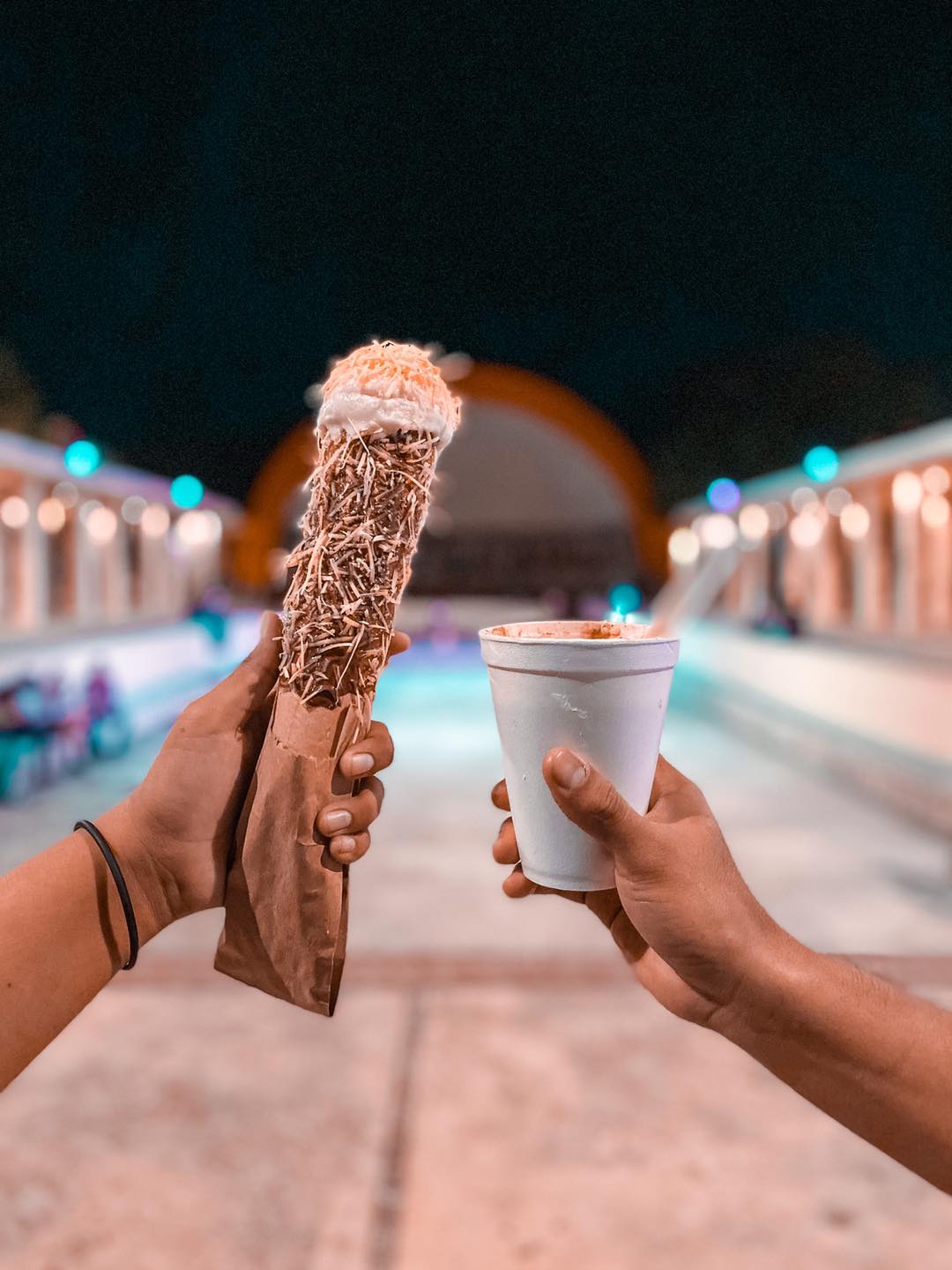 marquesitas y esquites en el parque de las americas merida 