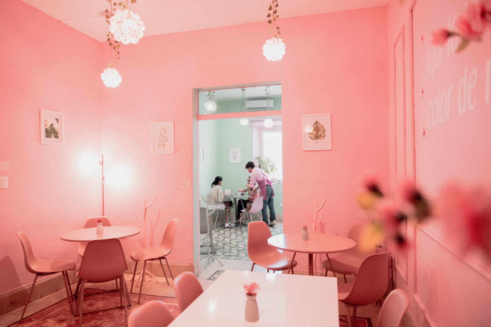menta & rosa merida, cafeterias bonitas