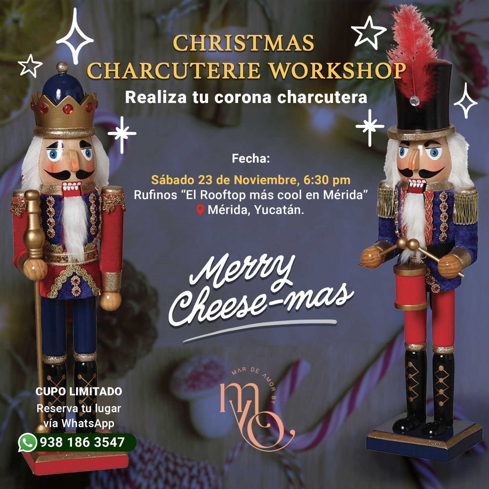 Christmas Charcuterie Workshop: El evento navideño más delicioso de Mérida!