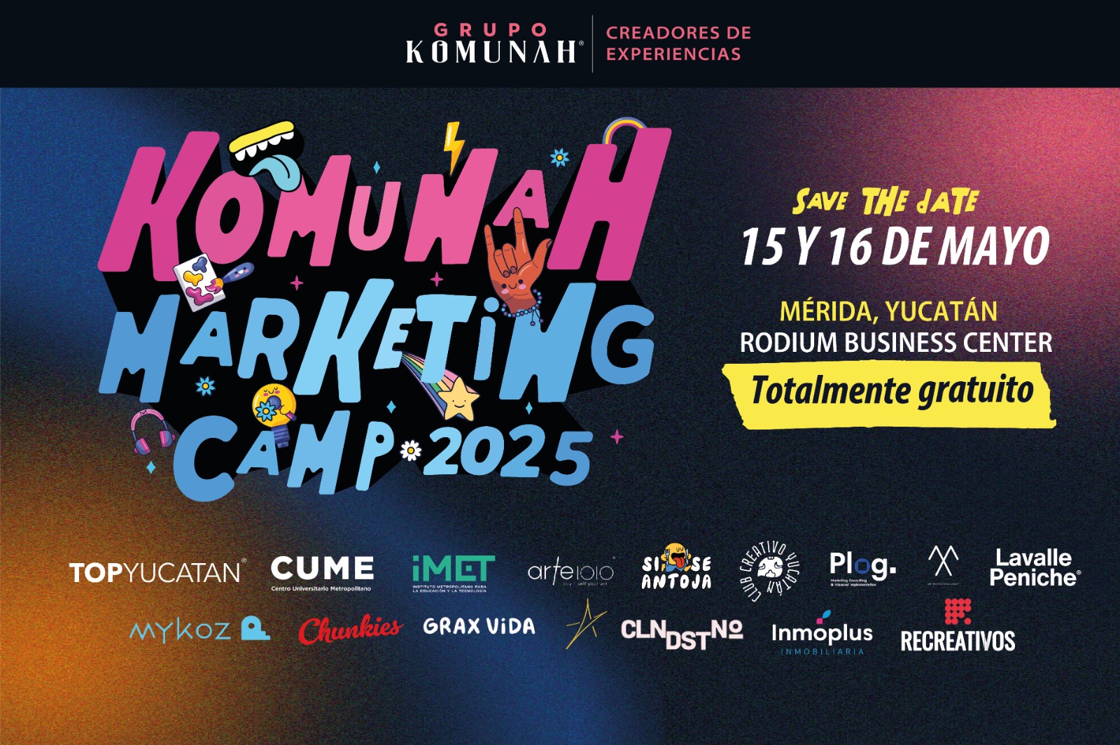 Llega a Mérida el KOMUNAH Marketing Camp 2025