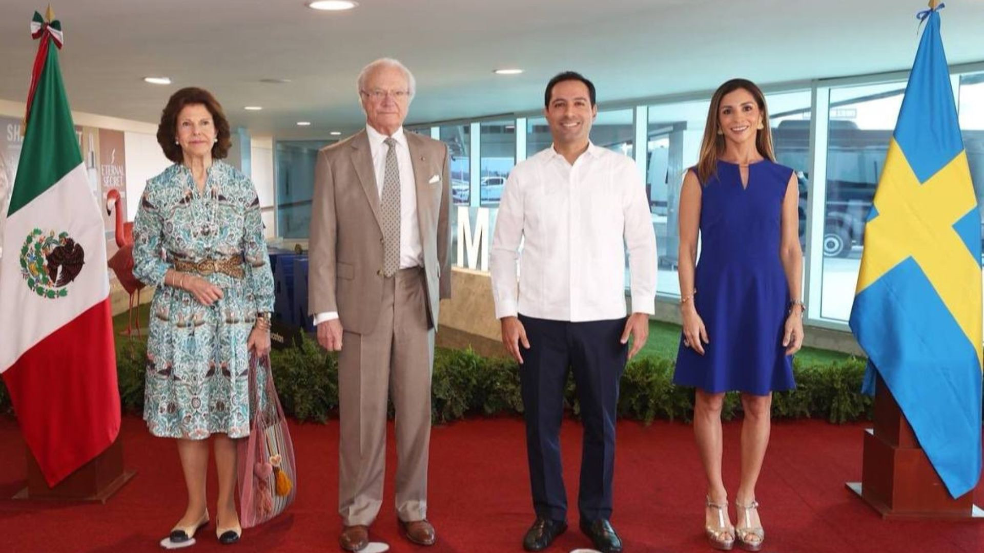 Yucatán Recibe a los Reyes de Suecia